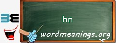 WordMeaning blackboard for hn